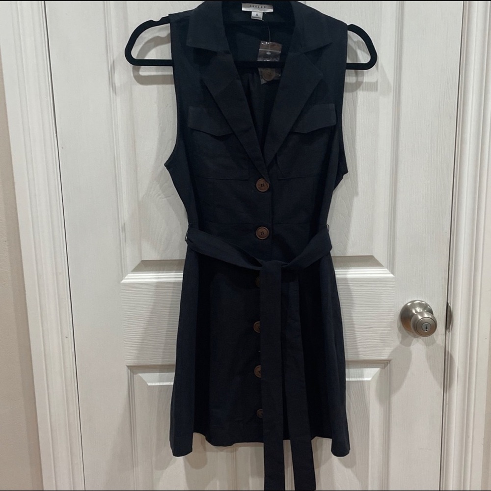 Black vest dress